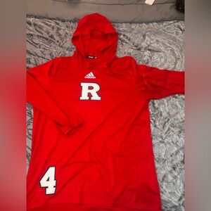 Adidas Scarlet Hoodie with R and 4